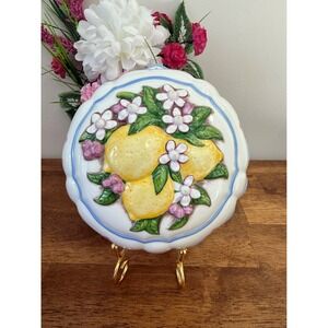 1986 Le Cordon Bleu by The Franklin Mint Lemon Blossom Ceramic Mould Handcrafted